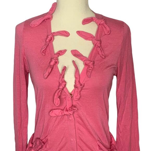 LEIFSDOTTIR for ANTHROPOLOGIE snap front tie details top size XS - Picture 4 of 13